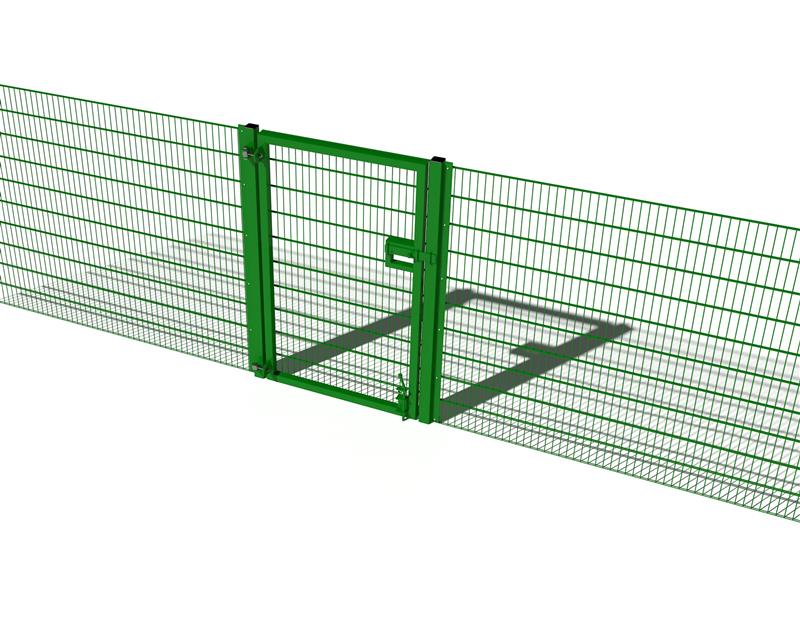 Technical render of a Sport Fencing 2M High Single Gate